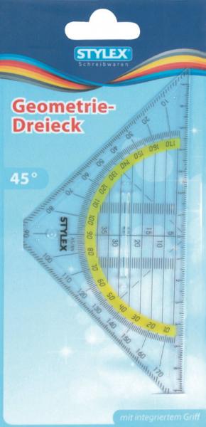 5x Geo-Dreieck / Geometriedreieck / 16cm / mit Griff
