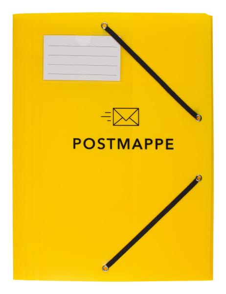 5x Kunststoff Postmappe / aus PP / DIN A4 / mit 3 Klappen und Gummizug
