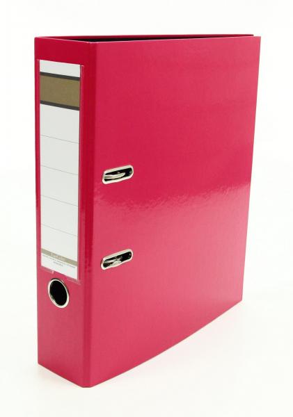 5x Livepac Caribic Glanz-Ordner / DIN A4 / 75mm breit / Farbe: pink