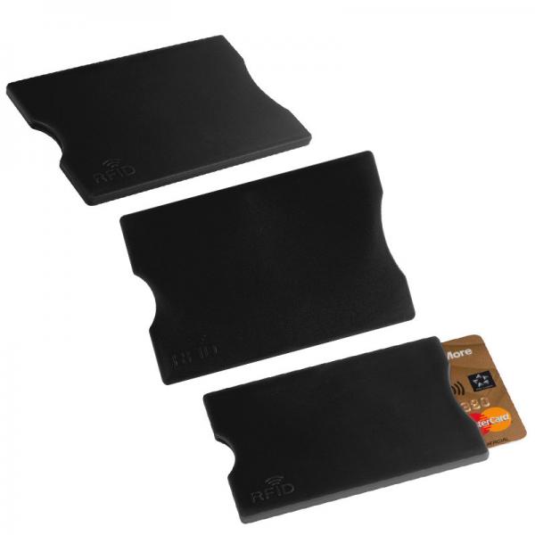 5x RFID Kartenetui / Farbe: schwarz