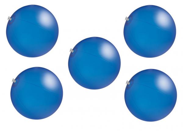 5x Strandball / Wasserball / Farbe: blau