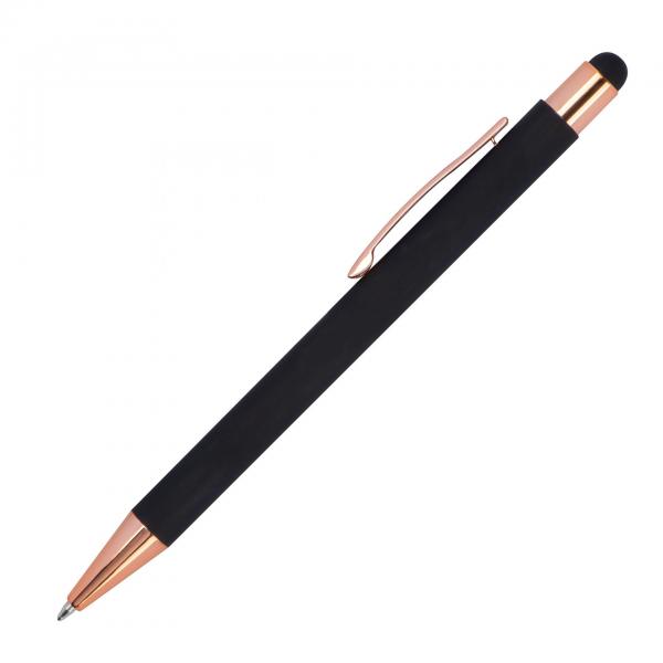 5x Touchpen Kugelschreiber "Rosegold" / aus Metall / 5 Farben