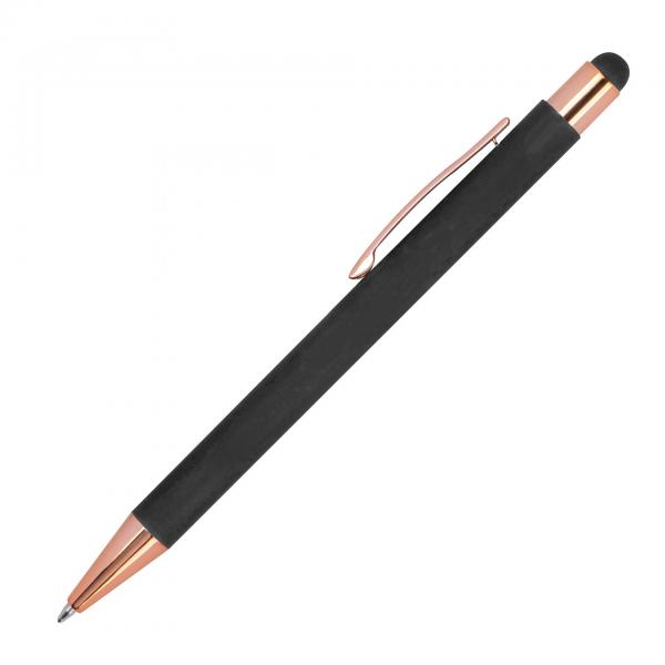 5x Touchpen Kugelschreiber "Rosegold" / aus Metall / 5 Farben