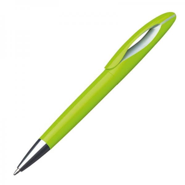 6 Dreh-Kugelschreiber aus Kunststoff / 6 verschiedene Farben