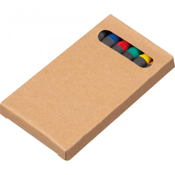 6 Wachsmalkreiden / mit 6 verschiedene Malfarben