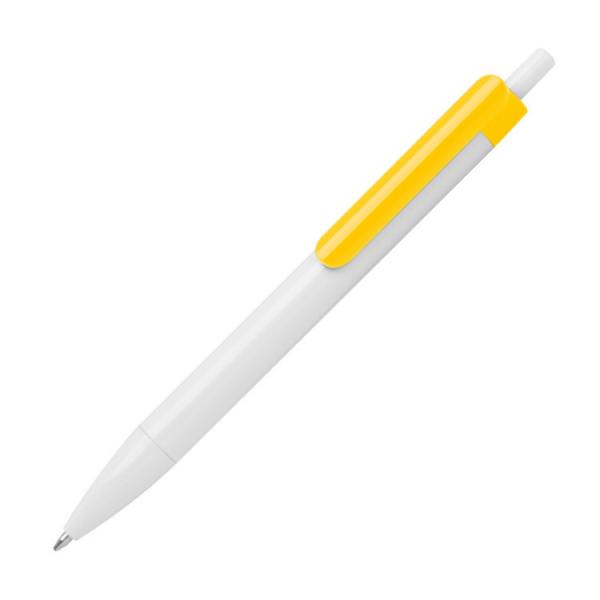 6x Druckkugelschreiber / 6 verschiedene Clipfarben