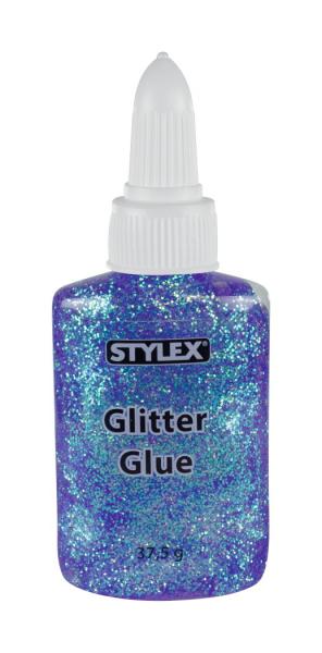 6x Glitter Glue / 37,5g je Flasche / flüssig / 6 verschiedene Farben