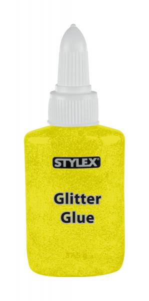 6x Glitter Glue / 37,5g je Flasche / flüssig / 6 verschiedene Farben