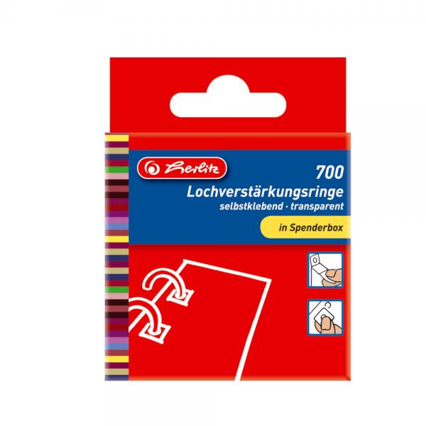 700 Herlitz Lochverstärkungsringe / transparent