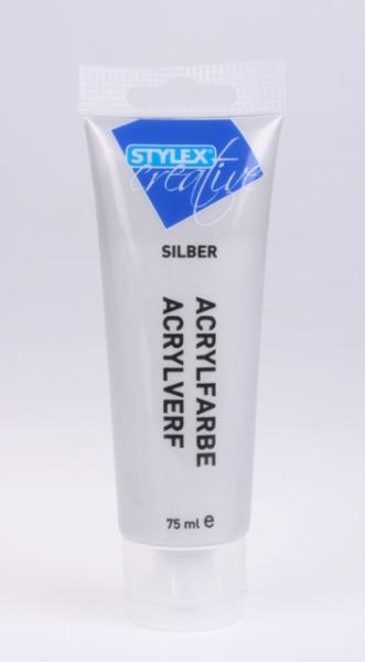 Acrylfarbe 75ml silber