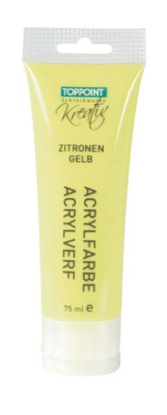 Acrylfarbe 75ml zitronengelb gelb