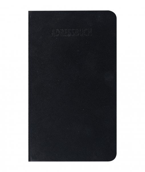 Adressbuch und Telefonbuch / 9,2 x 15,8cm / Farbe: schwarz