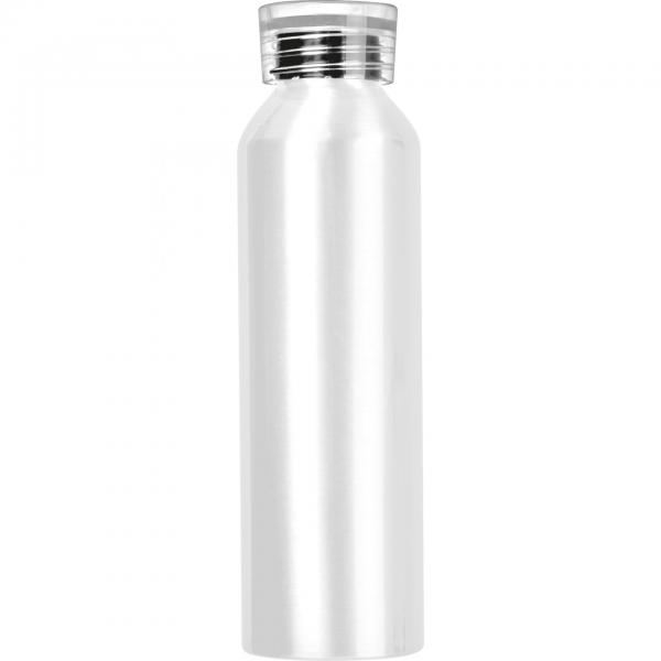 Aluminium Trinkflasche mit Gravur / mit Trageschlaufe / 600ml / Farbe: weiß