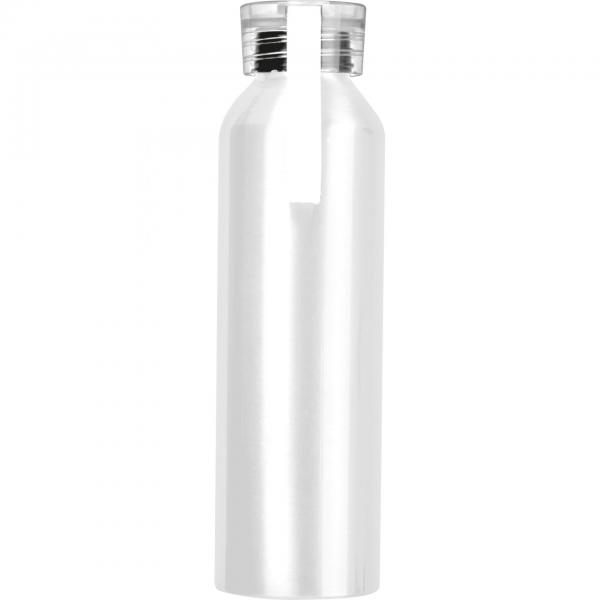 Aluminium Trinkflasche mit Gravur / mit Trageschlaufe / 600ml / Farbe: weiß