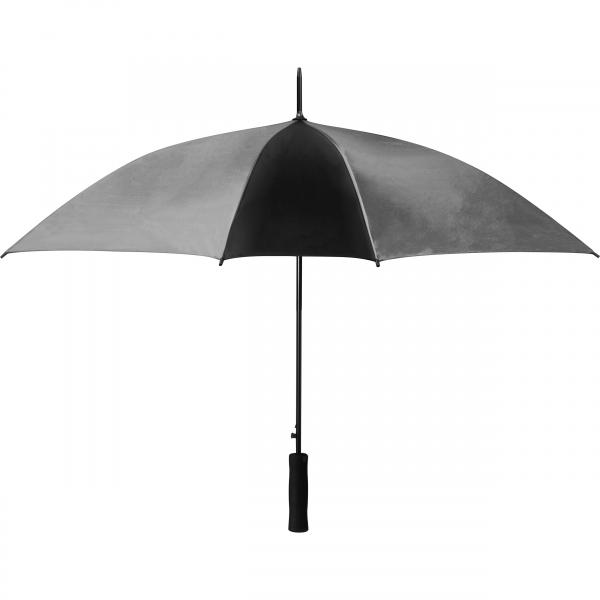 Automatik-Regenschirm / Farbe: grau-schwarz