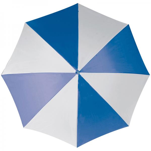 Automatik-Regenschirm / Farbe: weiss-blau