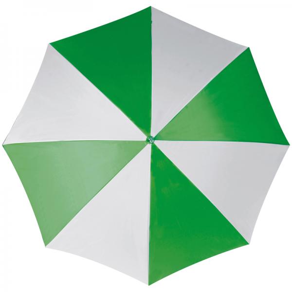 Automatik-Regenschirm / Farbe: weiss-grün