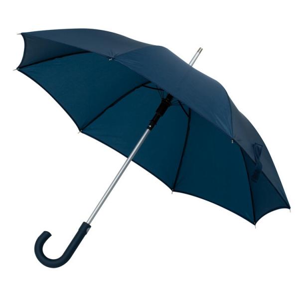 Automatik-Regenschirm / mit Alugestänge / Farbe: dunkelblau