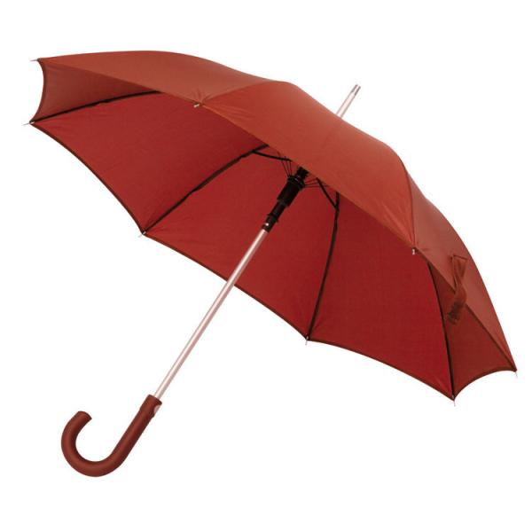Automatik-Regenschirm / mit Alugestänge / Farbe: rot