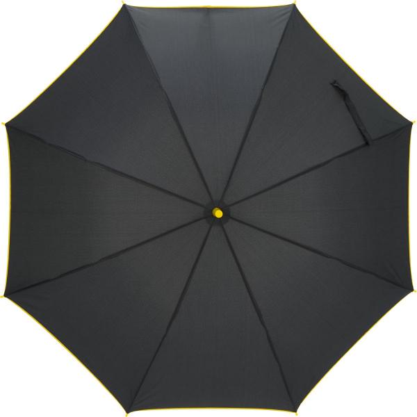 Automatik-Regenschirm / mit Fiberglasgestänge / Farbe: schwarz-gelb