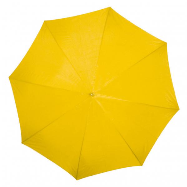 Automatik-Regenschirm mit Gravur / Farbe: gelb