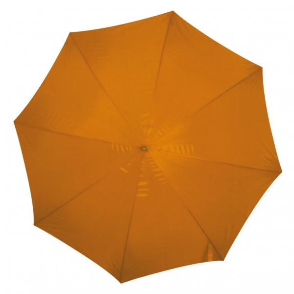 Automatik-Regenschirm mit Gravur / Farbe: orange