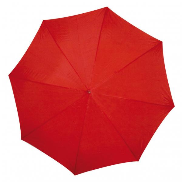 Automatik-Regenschirm mit Gravur / Farbe: rot
