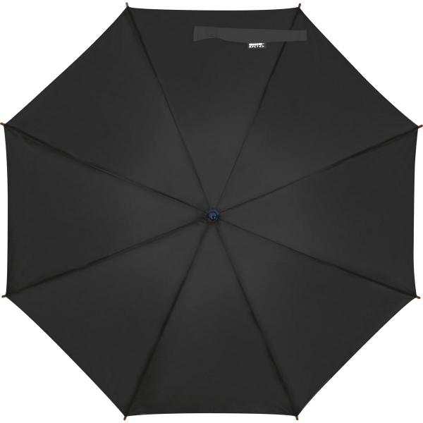 Automatik-Regenschirm mit Holzgriff / Farbe: schwarz
