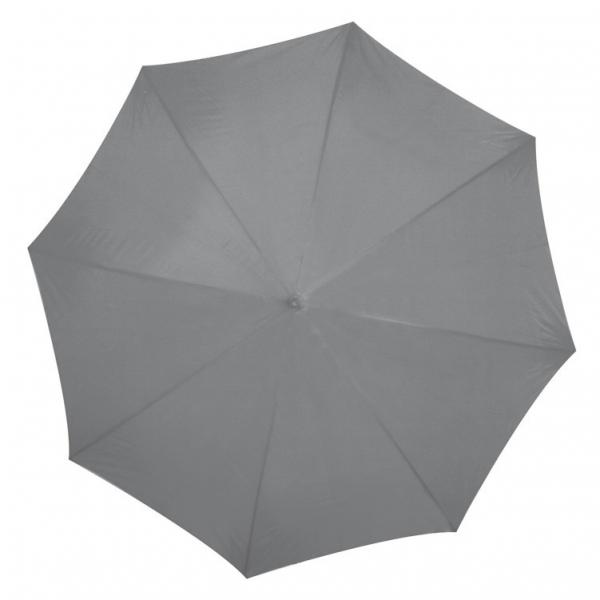 Automatik-Regenschirm mit Namensgravur - Farbe: grau-silbergrau