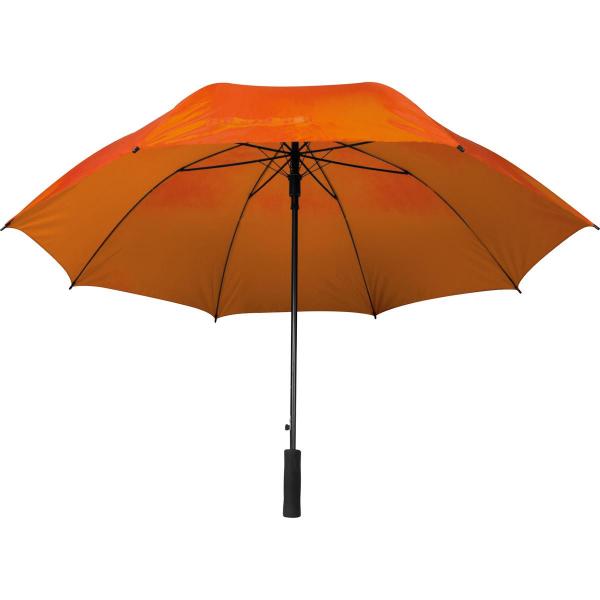 Automatik-Regenschirm XXL / mit Softgriff / Farbe: orange