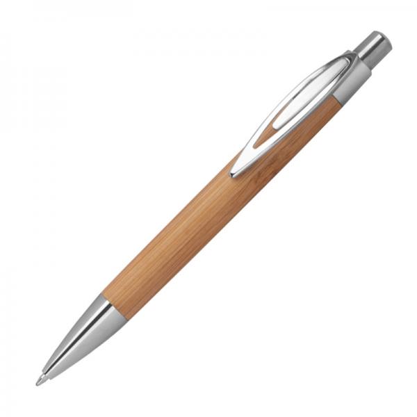 Bambus Kugelschreiber mit Gravur / mit spitzem Clip
