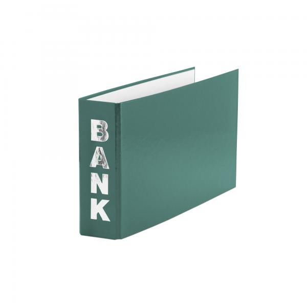 Bankordner / 140x250mm / für Kontoauszüge / Farbe: grün