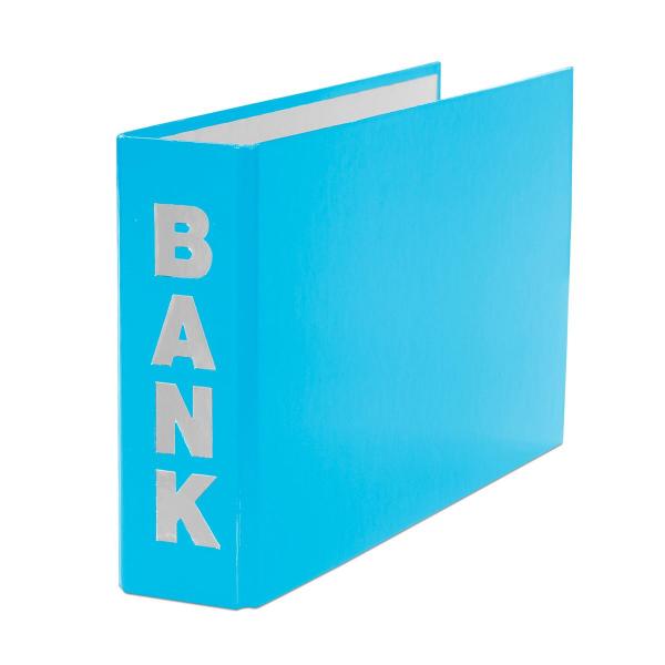 Bankordner / 140x250mm / für Kontoauszüge / Farbe: hellblau