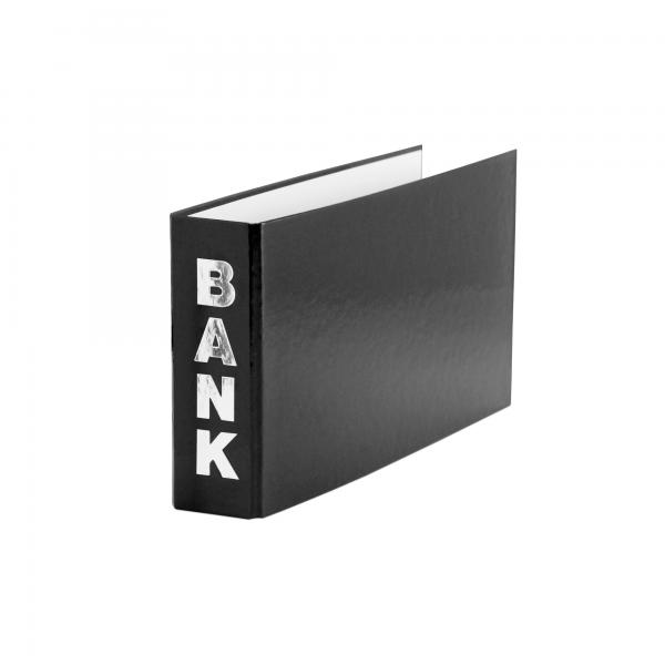Bankordner / 140x250mm / für Kontoauszüge / Farbe: schwarz