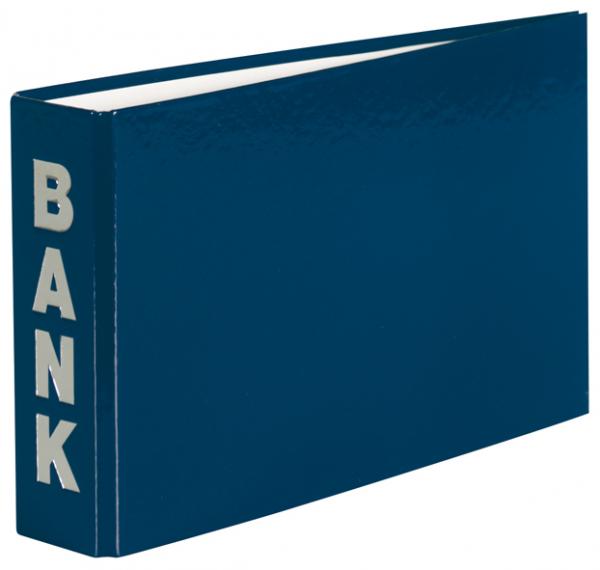 Bankordner 140x250mm Ordner für Kontoauszüge blau