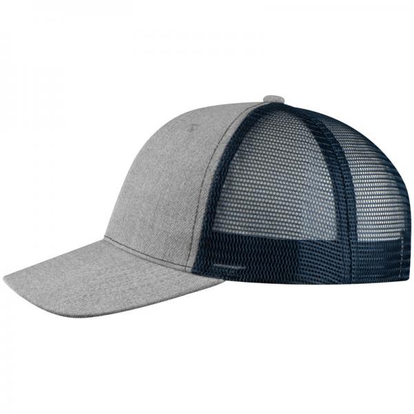 Basecap mit Netz / Farbe: grau-dunkelblau