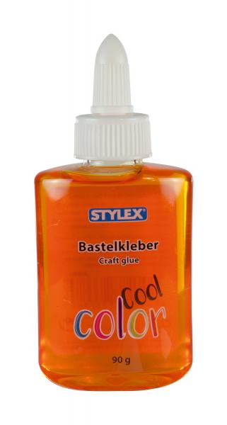 Bastelkleber Cool Color / 90g / Klebstoff / flüssig / Farbe: orange