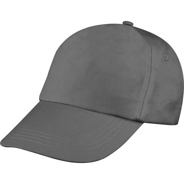 Baumwoll Basecap 5 Panel / Farbe: anthrazit