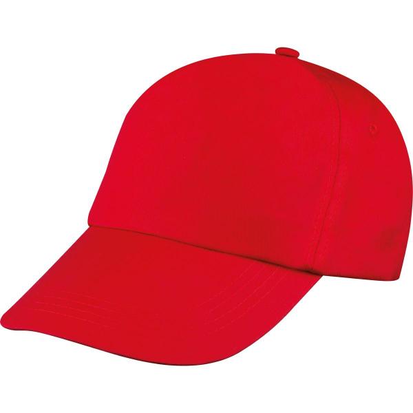 Baumwoll Basecap 5 Panel / Farbe: rot