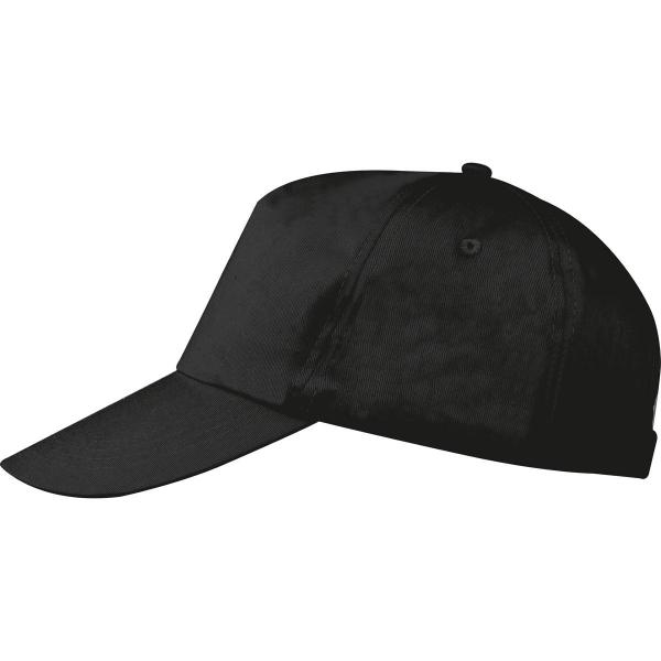 Baumwoll Basecap 5 Panel / Farbe: schwarz