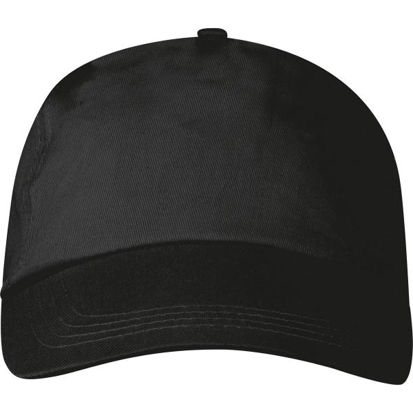 Baumwoll Basecap 5 Panel / Farbe: schwarz