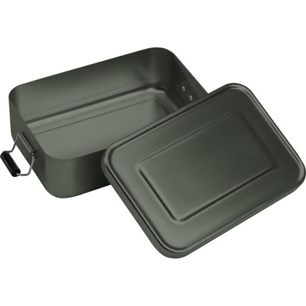 Brotzeitdose aus Aluminium mit Gravur / Lunchbox / Brotdose / Farbe: anthrazit