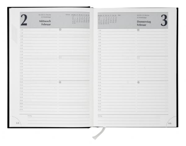 Buchkalender 2025 / Chefkalender / Farbe: schwarz