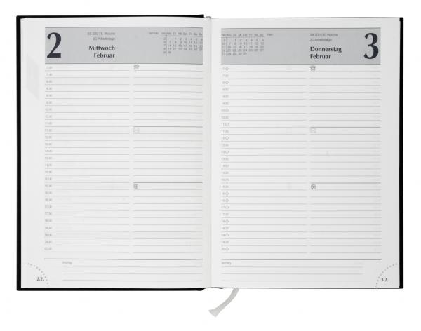 Buchkalender Set 2025 + 2026 / Chefkalender / Farbe: schwarz