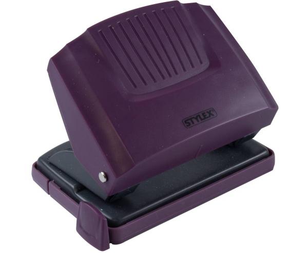 Bürolocher / Metallgehäuse mit Ansatzschiene / Farbe: violett