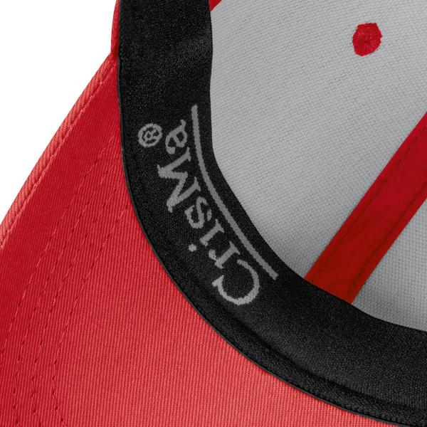 CrisMa 6 Panel Baseballcap aus recycelter Baumwolle / Farbe: rot