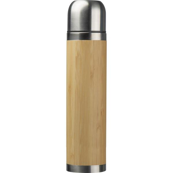 Doppelwandige Vakuum-Trinkflasche mit Bambusummantelung 500 ml