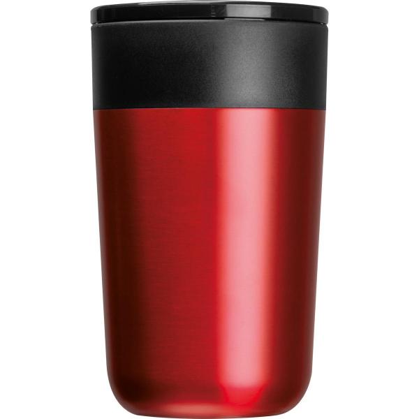 Doppelwandiger Trinkbecher aus Edelstahl / 400ml / Farbe: rot