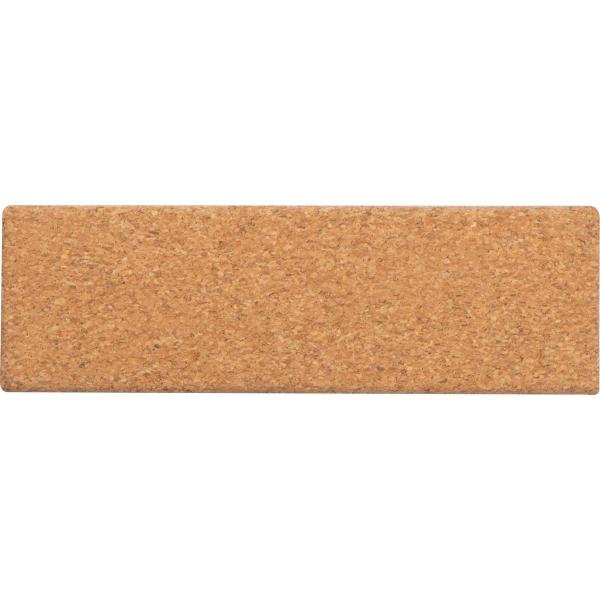 Dreh-Kugelschreiber aus Metall und Kork mit Gravur