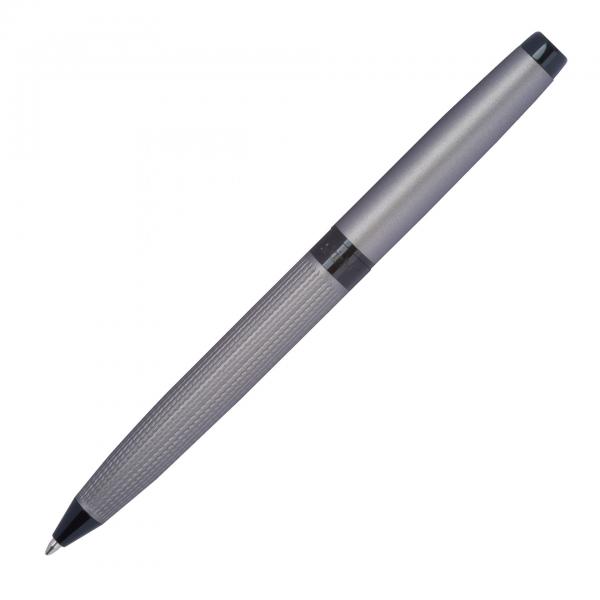 Drehkugelschreiber "CrisMa" aus Edelstahl / Farbe: matt-grau